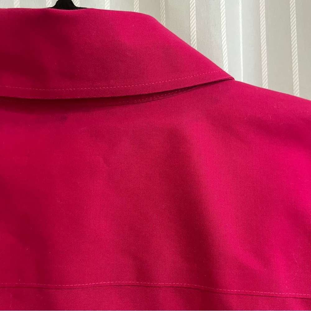 Talbots Wrinkle Resistant Raspberry Blouse Size 14 - Picture 8 of 11